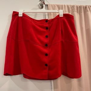 red 4x shein skirt